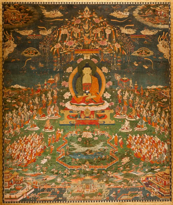 Amitabha in Sukhavati Pure Land