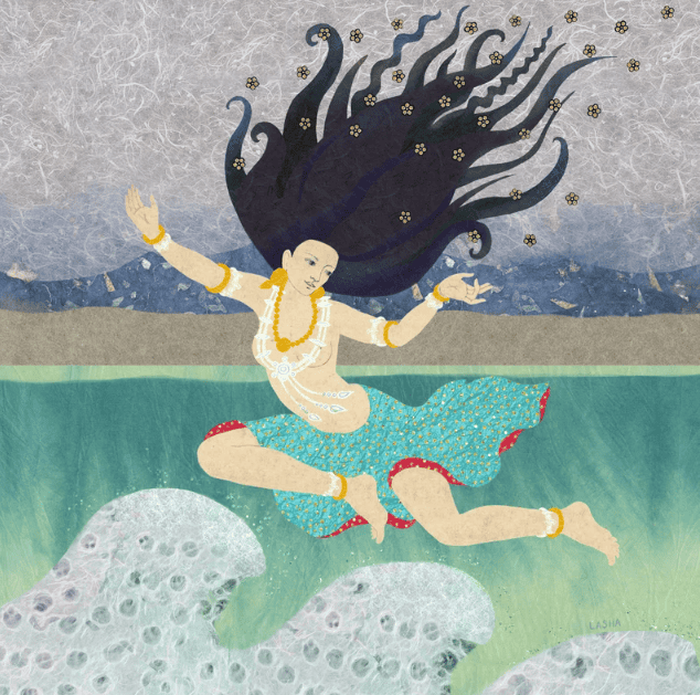 Dakini with Blessings for the Ocean by Lasha Mutual