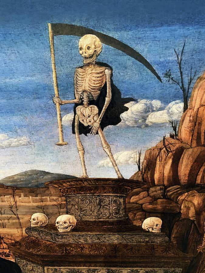 15th century skeleton painting