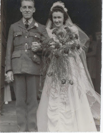 My parents wedding day at the end of WW2