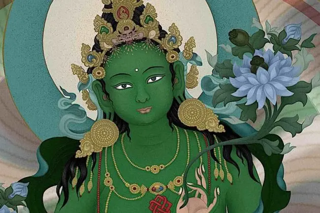 Green Tara Thangka