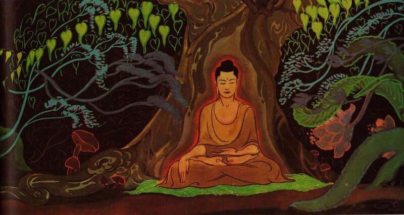 The Buddha, on the night of his Enlightenment