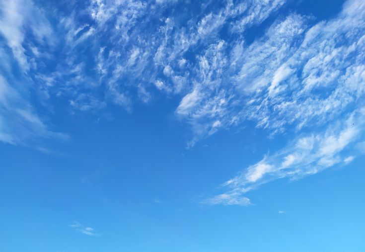 Beautiful Blue Sky with White Clouds