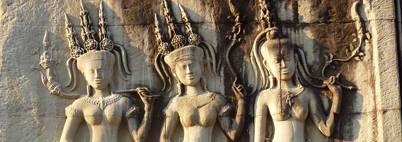 Three Asparas at Angkor Wat