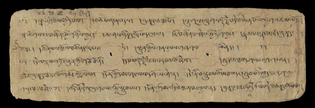 The Cuckoo of Awareness manuscript found in the Dunhuang caves - IOL Tib J 647